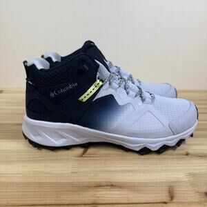 Columbia Hiking Boots mid out dry waterproof women's 8.5 purple lilac navy blue